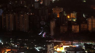 Vista panorámica de un sector de Caracas afectado por el apagón que se inició el jueves 7 de marzo de 2019.