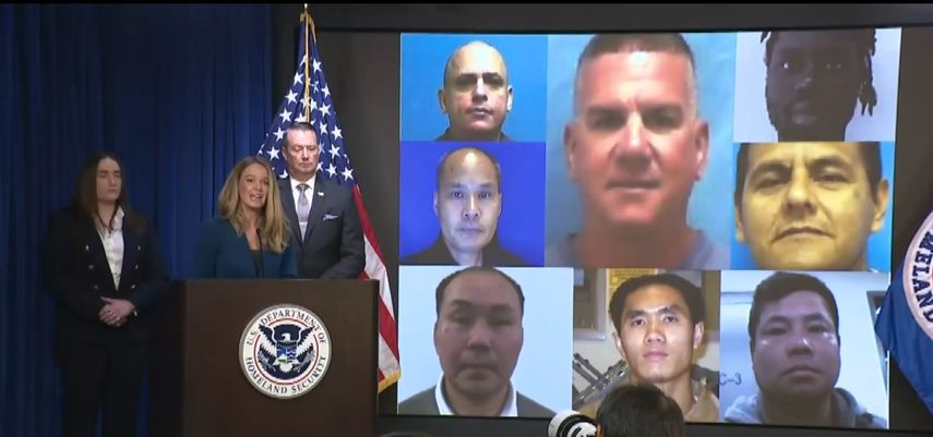 Conferencia realizada por el Departamento de Seguridad Nacional de EEUU (DHS, por sus siglas en inglés), para informar sobre la deportación de migrantes a Sudán del Sur