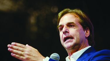 Presidente electo de Uruguay, Luis Lacalle Pou.