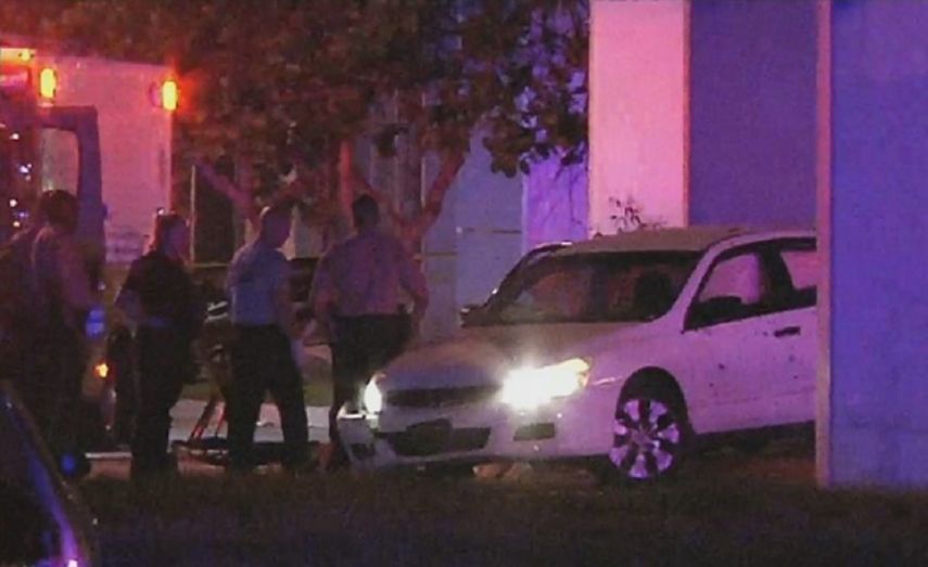 En este vehículo se desplazaba la persona que sostuvo un enfrentamiento armado con la Policía.