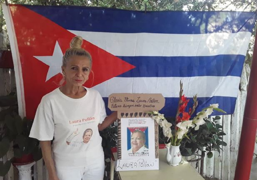 La Dama de Blanco Lourdes Esquivel en homenaje a Laura Pollán