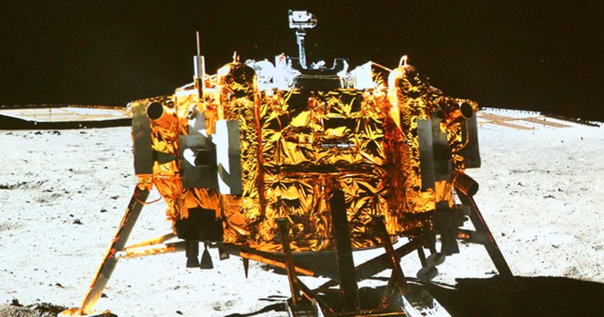 Esta imagen tomada de la pantalla del Centro de Control Aeroespacial Chino en la capital china el domingo 15 de diciembre del 2013 muestra la sonda Change-3. (AP)