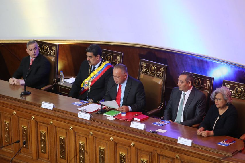 El presidente de la cuestionada Asamblea Nacional Constituyente de Venezuela es Diosdado Cabello.