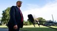 El presidente de Estados Unidos Donald Trump, en declaraciones a los medios de comunicaci&oacute;n antes&nbsp;de emprender un acto de campa&ntilde;a en Carolina del Norte.