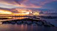 Atardecer en Fisher Island, Florida.