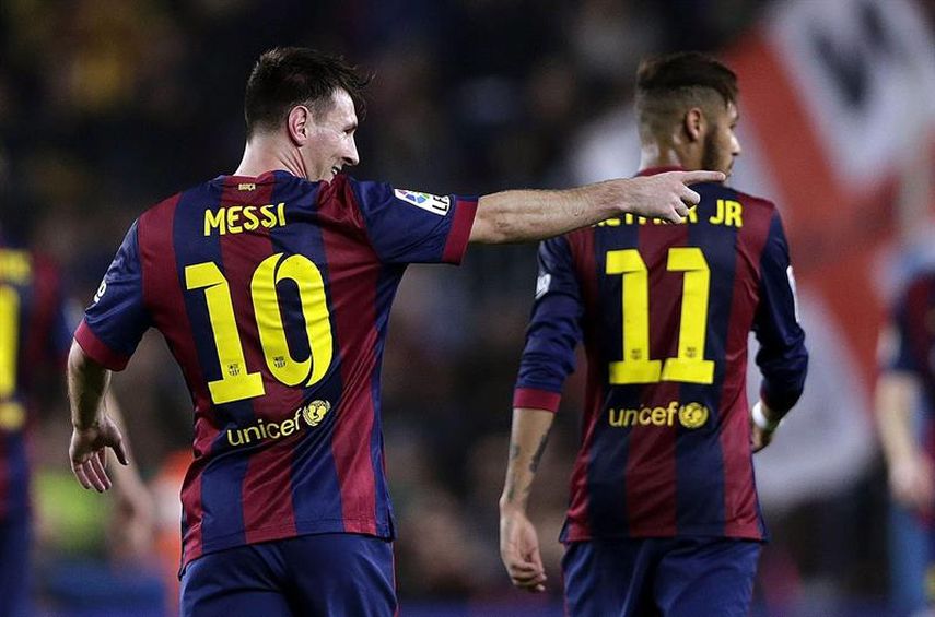 El 10 del Barcelona tuvo una jornada de ensueño. (EFE)