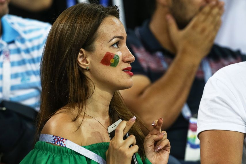 Esta fanática portuguesa ligó para que su selección consiguiera la victoria. 