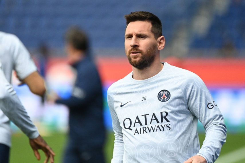 El argentino Lionel Messi durante uno de los entrenamientos del PSG, su antiguo equipo.
