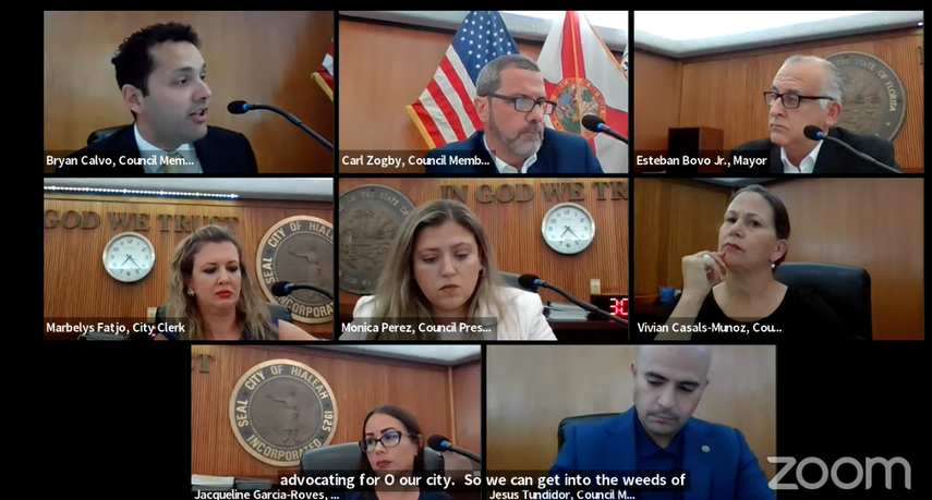 Reunión del Consejo de Hialeah.