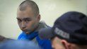 El soldado ruso Vadim Shishimarin, acusado de crímenes de guerra, en el tribunal en Kiev, Ucrania, el 18 de mayo del 2022. 