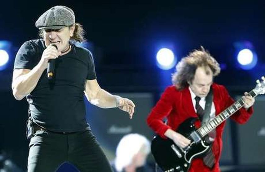 El cantante Brian Johnson, vocalista de la banda de rock australiana AC/DC. (EFE)