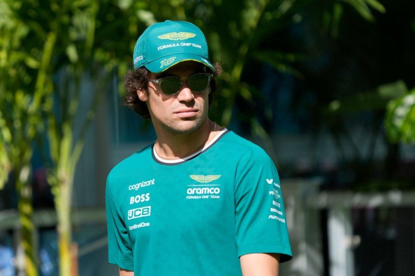 Foto del 4 de mayo del 2024, el piloto de Aston Martin Lance Stroll antes de la carrera sprint en el Gran Premio de Miami. El jueves 27 de junio del 2024, Stroll recibe una extensión de contrato.&nbsp;