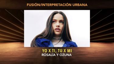 En esta captura de pantalla, Rosalía es nombrada ganadora del premio Best Urban Fusion / Performance por Yo x Ti, Tu x Mi en la ceremonia de estreno durante la 21a Entrega Anual del Latin GRAMMY en el American Airlines Arena el 19 de noviembre de 2020 en Miami, Florida.&nbsp;