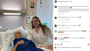 El actor Andrés García junto a su esposa, Margarita Portillo