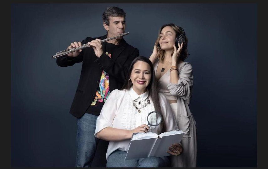Yanet Pájaro, de Pishiko Media, el flautista Huascar Barradas y la ingeniera de sonido Vanessa Montillo se unen en alianza creativa.&nbsp;