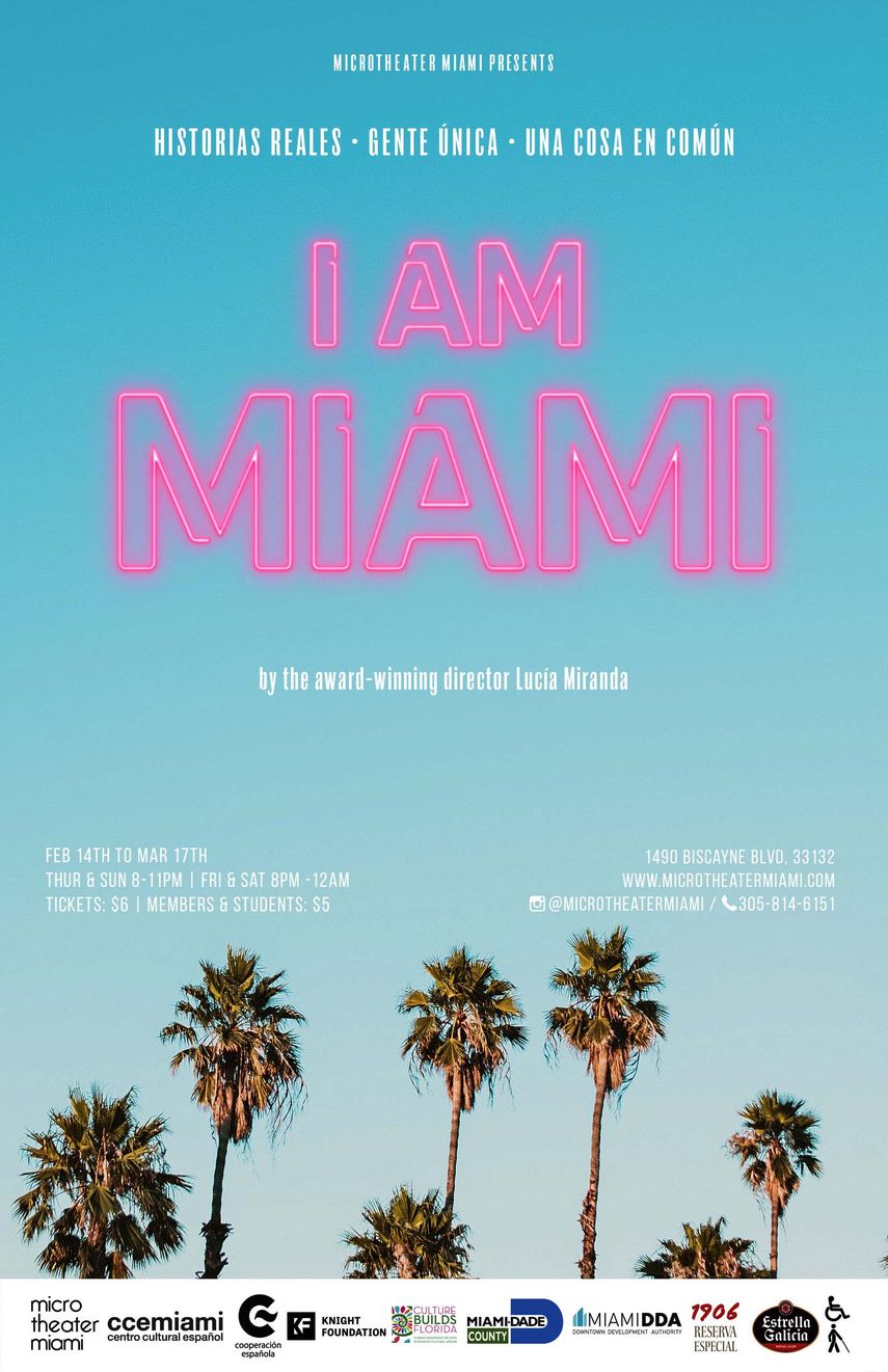I Am Miami se representará a partir de este jueves en los siete contenedores de mercancías convertidos en microteatros que posee el Centro Cultural Español en Miami.