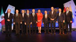 Asdrúbal Aguiar, Miguel Ángel Rodríguez, Jamil Mahuad, José María Aznar, Mauricio Macri, Madeline Pumariega, Nelson J. Mezerhane G., Vicente Fox, Iván Duque y Jorge Tuto Quiroga.