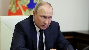&nbsp;El presidente ruso Vladimir Putin durante una reunión en Moscú, el viernes 20 de mayo de 2022.&nbsp;