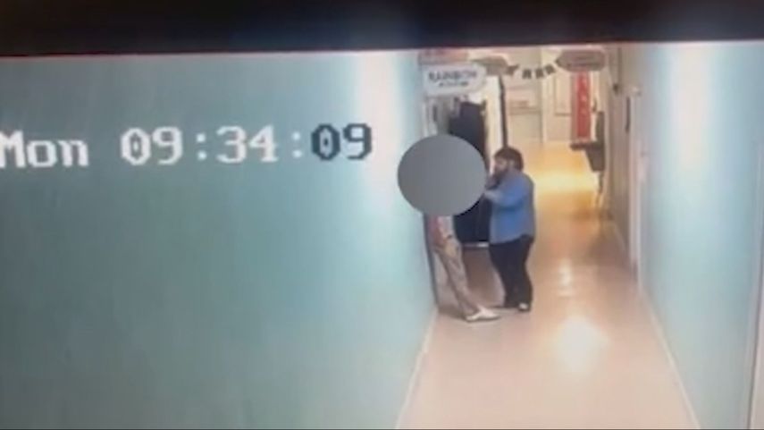 Momento del suceso captado en cámara.