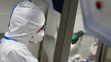 Un cient&iacute;fico trabaja en un laboratorio del Instituto Pasteur, en Par&iacute;s, el jueves 6 de febrero de 2020.&nbsp;