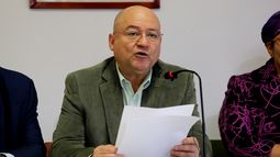 El miembro del partido Fuerza Alternativa Revolucionaria del Comun (FARC), Carlos Antonio Lozada.