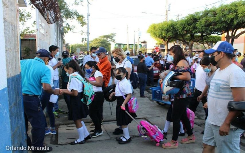 Nicaragua ainauguró año escolar 2021 con clases presenciales, pese a la pandemia del coronavirus.&nbsp;