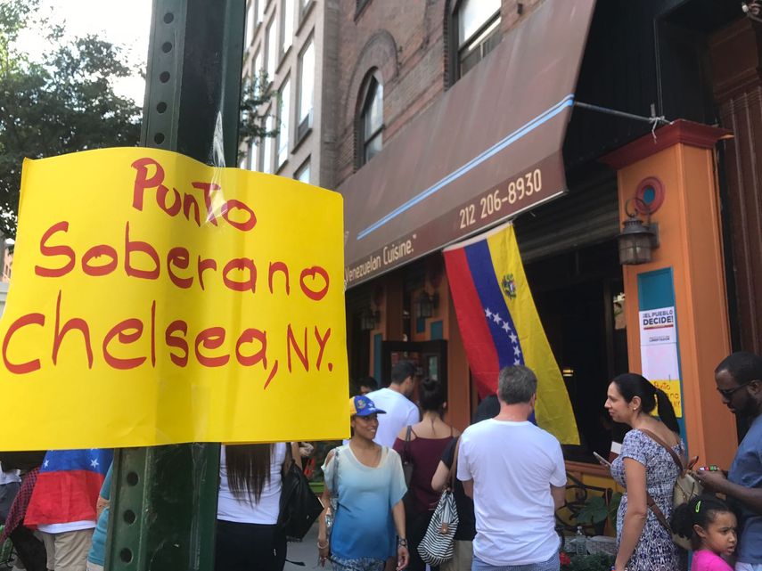 De los 12 puntos dispuestos para la consulta, el Punto Soberano ubicado en Chelsea fue el que contó con una mayor participación.