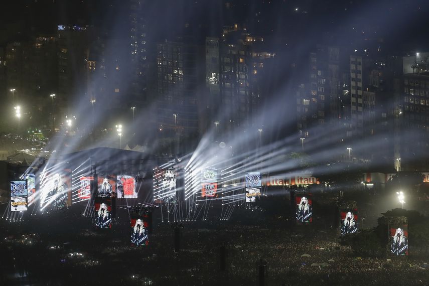 Madonna presenta el último concierto de The Celebration Tour, en la playa de Copacabana en Río de Janeiro, Brasil, el sábado 4 de mayo de 2024.