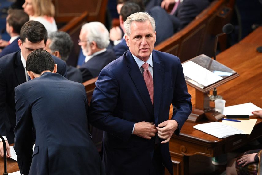 El presidente de la Cámara de Representantes, Kevin McCarthy.