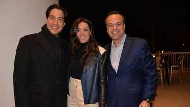 Andrés Asión, Nicole Valls y Jorge Plasencia.