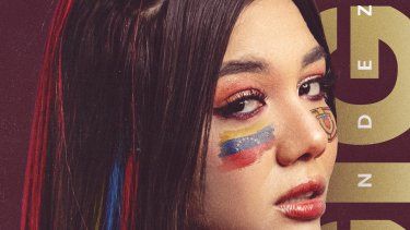 La cantante venezolana Gigi Méndez es la encargada de dar voz al tema oficial de la Vinotinto.