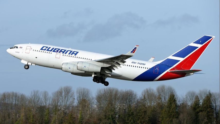 Un avión&nbsp;de Cubana de Aviación.&nbsp;