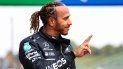 El piloto británico de Mercedes Lewis Hamilton reacciona después de la sesión de clasificación en vísperas del Gran Premio de Fórmula 1de Emilia Romagna en el Autodromo Internazionale Enzo e Dino Ferrari en Imola, Italia, el 17 de abril de 2021. El piloto británico de Mercedes Lewis Hamilton reacciona después de la sesión de clasificación en vísperas del Gran Premio de Fórmula 1de Emilia Romagna en el Autodromo Internazionale Enzo e Dino Ferrari en Imola, Italia, el 17 de abril de 2021.