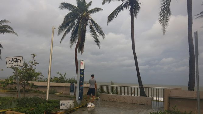 Paso del huracán&nbsp; huracán María por Puerto Rico.&nbsp;