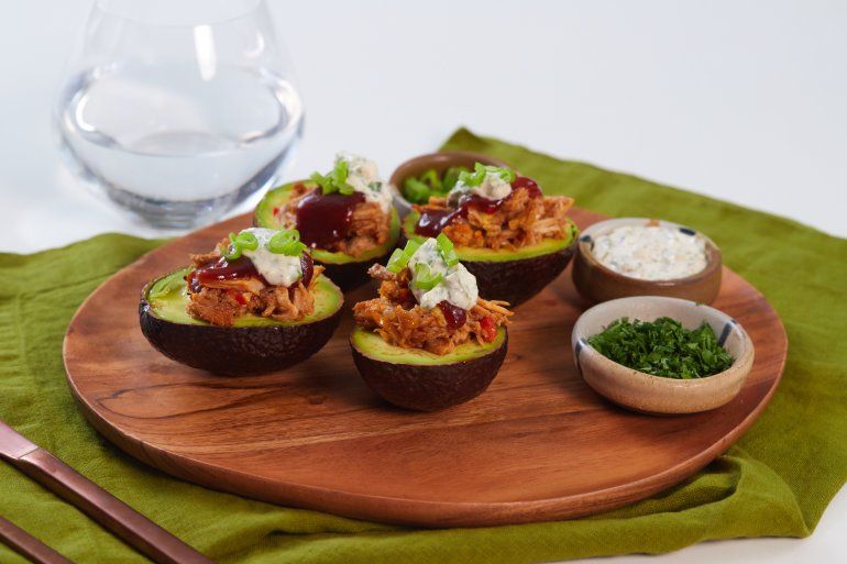 Aguacates rellenos con Filete de Cerdo