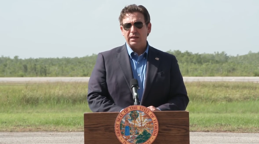 Ron DeSantis, gobernador de Florida. 