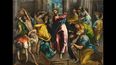 La obra Cristo expulsando a los mercaderes del templo, de El Greco, se muestra en el Museo de Bellas Artes de Budapest.