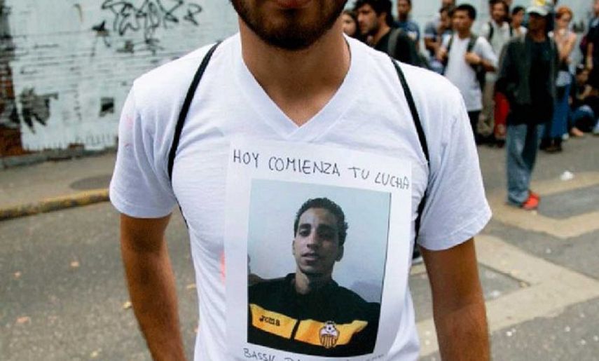 La madre de Bassil Da Costa agradeció a los estudiantes y vecinos por mantener viva la memoria de su hijo durante la manifestación.&nbsp;