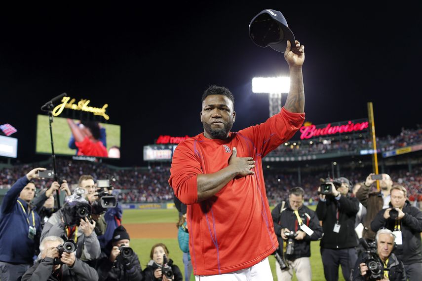Ortiz se despidió de la fanaticada del Fenway Park tras caer eliminados por los Indios de Cleveland.