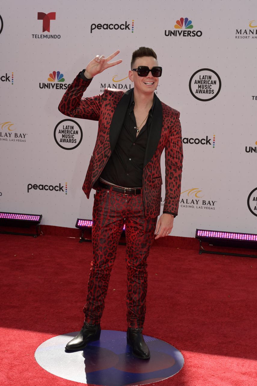 Marko llega a los Latin American Music Awards en Michelob ULTRA Arena en Las Vegas, Nevada, el 21 de abril de 2022.