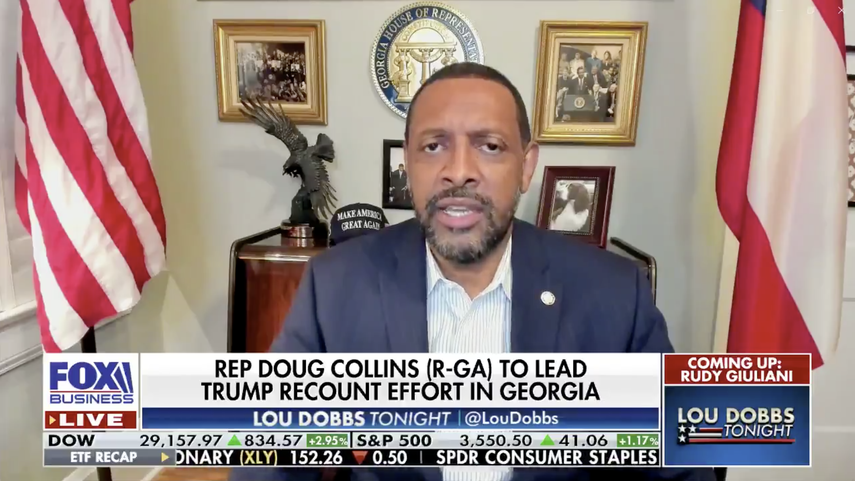 Vernon Jones, representante estatal demócrata electo en la asamblea legislativa de Georgia, en una entrevista con Lou Dobbs, de FOX News.