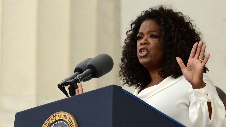 La presentadora de televisión Oprah Winfrey.
