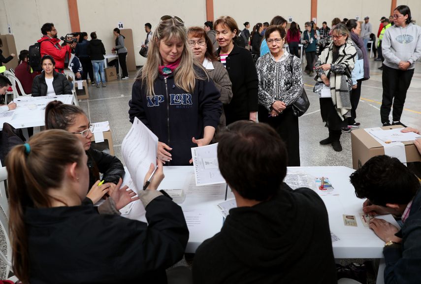 Así inició la jornada este domingo 27 de mayo de 2018, en un colegio electoral de Bogotá (Colombia).&nbsp;&nbsp;