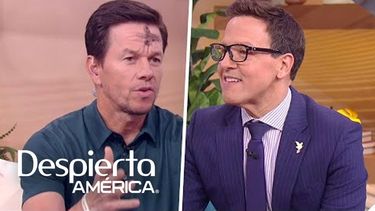 El actor Mark Wahlberg felicitó la transformación física del animador venezolano Raúl González durante su participación en una edición de Despierta América