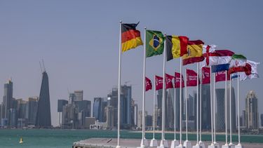 Venta de mercancía falsa del Mundial de Catar