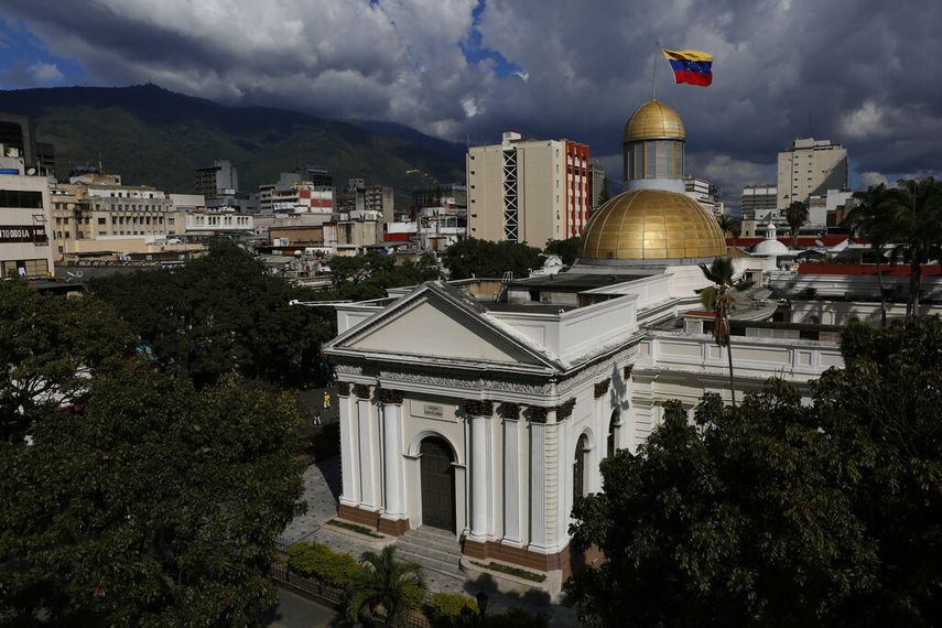 El Palacio Federal Legislativo, sede de la Asamblea Nacional, Caracas, Venezuela.