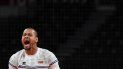 El venezolano Edson Valencia González reacciona tras un punto en el partido de voleibol de la ronda preliminar masculina A entre Japón y Venezuela durante los Juegos Olímpicos de Tokio El venezolano Edson Valencia González reacciona tras un punto en el partido de voleibol de la ronda preliminar masculina A entre Japón y Venezuela durante los Juegos Olímpicos de Tokio