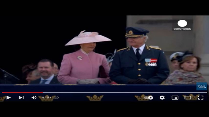 Los reyes de Suecia, Silvia y Carlos XVI Gustavo.