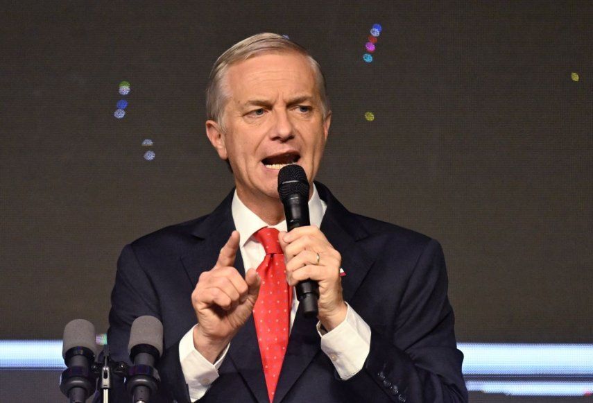 El candidato presidencial de Chile, José Antonio Kast, del partido Partido Republicano.