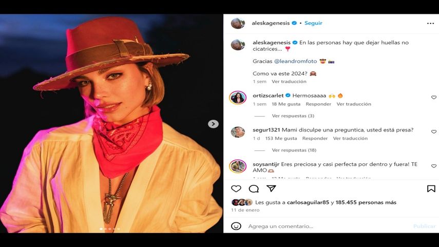 La modelo venezolana Aleska Génesis.